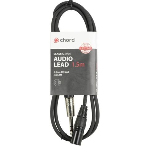 Comprar CHORD 190 051UK CABLE XLR MACHO JACK 6 3MM STEREO 12 0