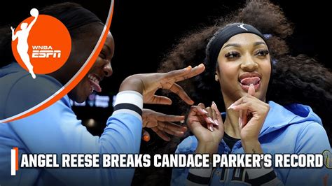 MORE HISTORY FOR ANGEL REESE Breaks Candace Parker S Double Double