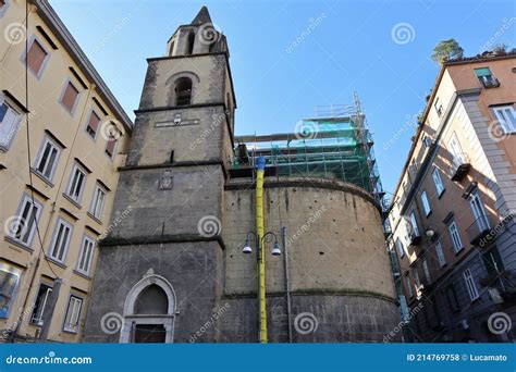 Napoli Campanile Della Basilica Di Santa Chiara Da Via Santa Chiara