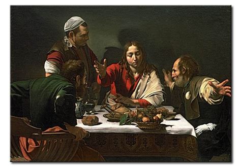 Tableau Sur Toile Le Souper Emma S Caravaggio Reproductions