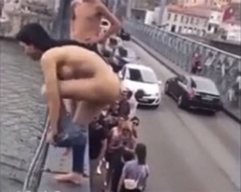 Drunk Girl Strips Naked Jumps From Bridge ThisVid