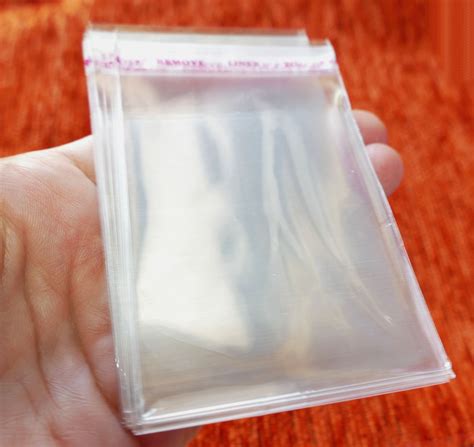 50x Clear Plastic Self Adhesive Seal Bag 9x6cm Cello Packaging