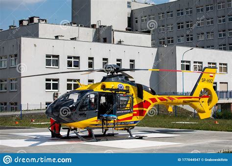 Helicopter Ec-135 and Air Ambulance in Rescue Editorial Photography - Image of help, safety ...