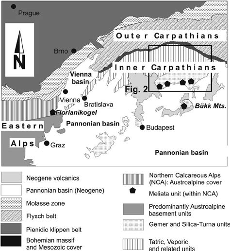 Simplified Tectonic Map And Cross Section Of The Alpine Carpathian