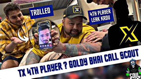 Soul Tx Announcement Goldy Bhai Call Scout Regaltos Aman Trolled