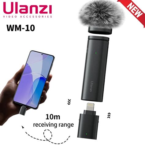 Ulanzi Wm Wireles Lavalier Microphone To Mic Usb C For Android