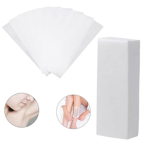 100PCS Set Beauty Body Wax Strip Paper Roll Waxing Hair Removal