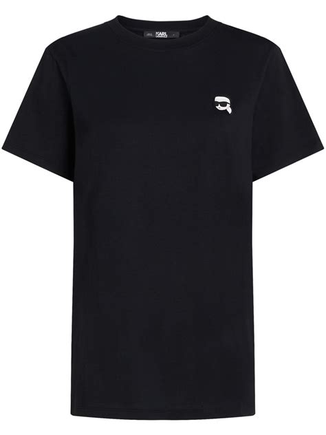 Karl Lagerfeld Ikon T Shirt Black Farfetch