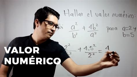 Valor numérico de expresiones algebraicas YouTube