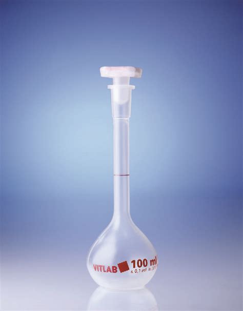 Brandtech Vitlab Class A Volumetric Flask Pmp With Pp Ns Stopper