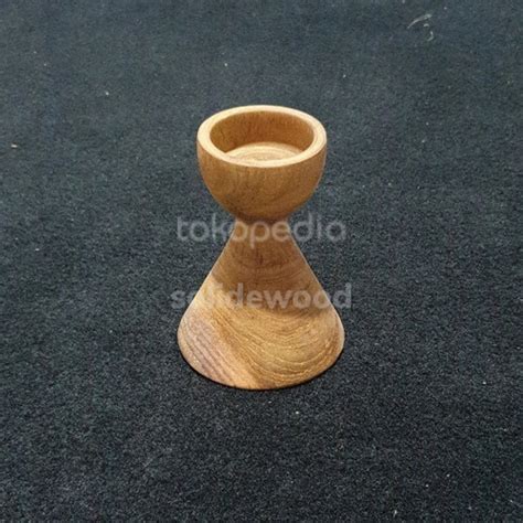 Jual Lily Wood Candle Holder 10 Cm Tempat Lilin Kayu Kota Bandung