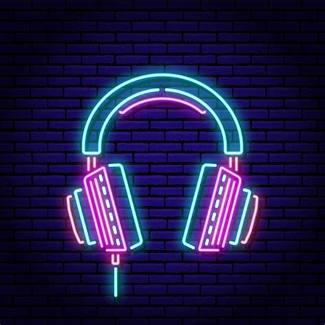 Neon Headphones Wallpaper Hd