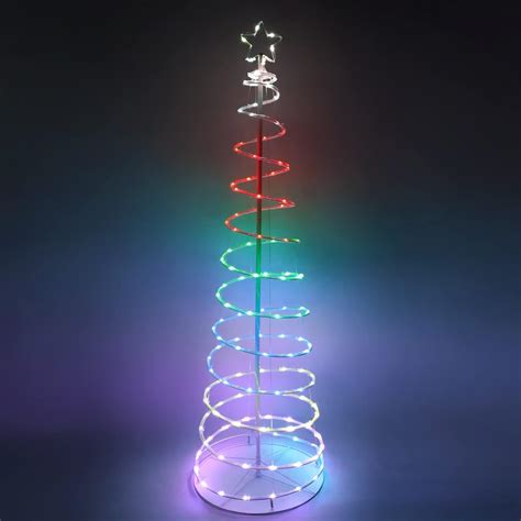 Buy Joiedomi 6ft Smart Animated Lightshow Spiral Christmas Tree 135 LED