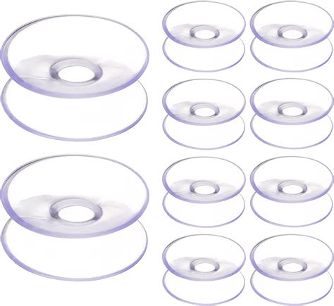 Amazon Tehaux Double Sided Suction Cups Pcs Clear Silicone