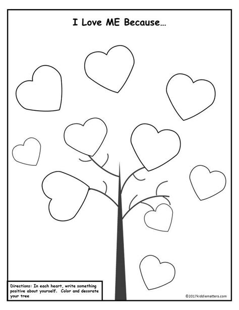 Self Esteem Tree Art Therapy Activities Self Esteem Worksheets