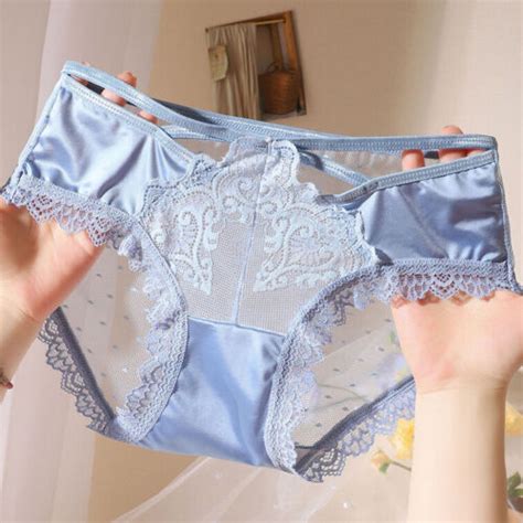 Pack Of 5 Womens Sexy Nylon Satin Panties Briefs Lace Sheer Underwear Lingeries Ebay