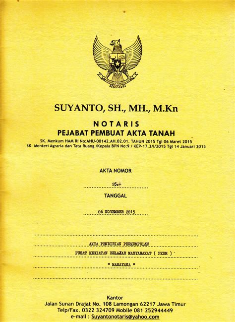 20 Surat Keterangan Kerja Notaris Contoh Surat Ide