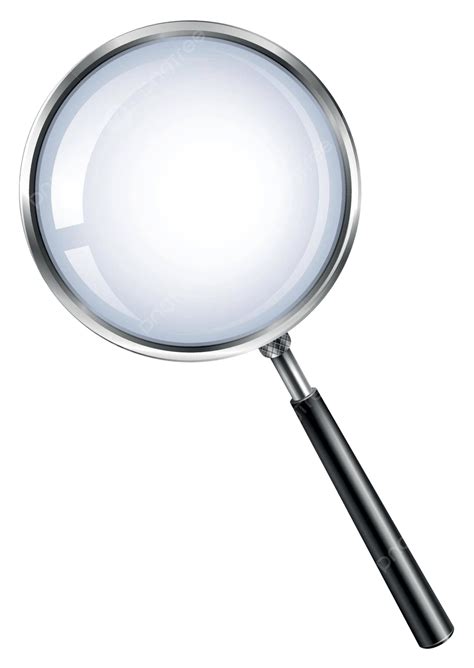 Magnifying Glass On White Isolated Background Evidence Vector Isolated