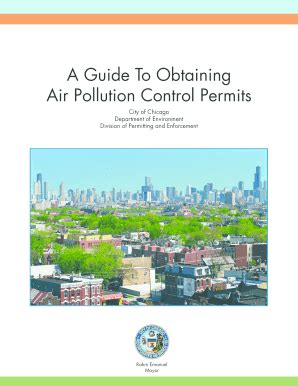 Fillable Online Cityofchicago A Guide To Obtaining Air Pollution