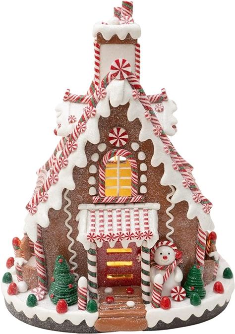 Amazon.com : LED Lighted A-Frame Christmas Gingerbread House - 12 ...