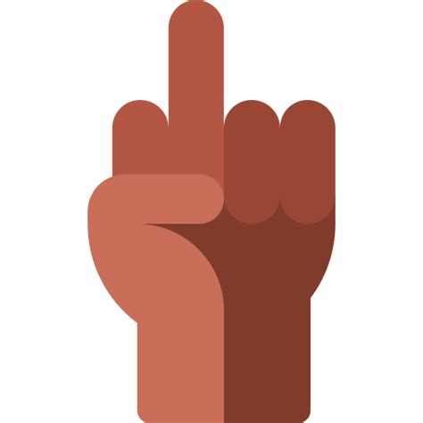 Middle Finger Basic Rounded Flat Icon