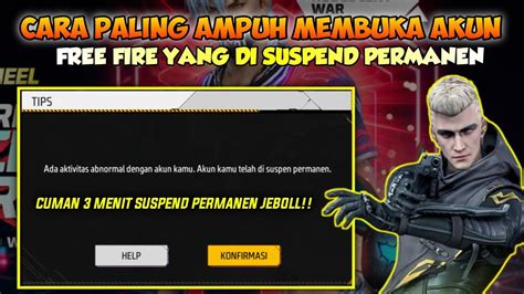 Cara Work Mengatasi Akun Ff Yang Di Suspend Atau Di Band Permanen