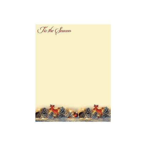 Great Papers Tis The Season Holiday Letterhead X Sheets