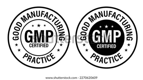 Gmp Certified Good Manufacturing Practice Vector Stock Vector Royalty Free 2270620609