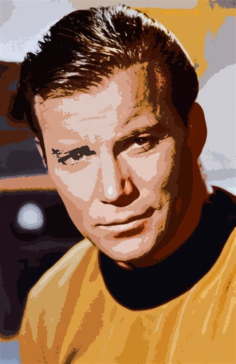 Captain Kirk Star Trek Pop Art Illustration William Shatner Image 1