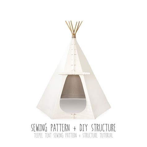 Teepee Digital Pattern Small Size Indian Play Tent Pdf Etsy