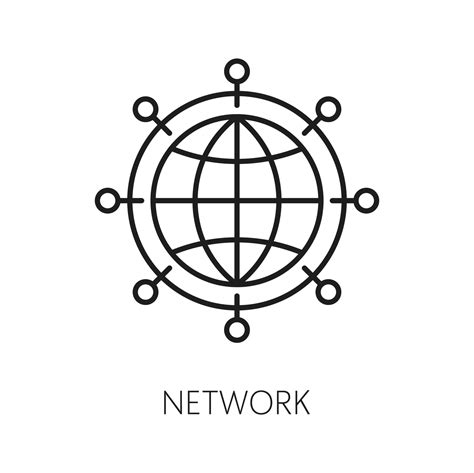 Cdn Content Delivery Network Outline Icon Vector Art At Vecteezy