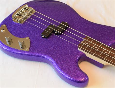 Vincent Bass Akkurat 4 Purple Sparkle Katalox Station Music