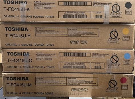 Genuine Toshiba T Fc415u CYMK Full Toner Set For Estudio 2515ac To