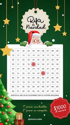 Historia De Instagram Rifa De Navidad Ilustrado Verde Templates By Canva