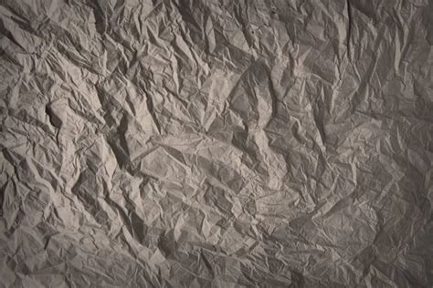 Grey Brown Crumpled Wrapping Paper Background Texture Of Grey Wrinkled