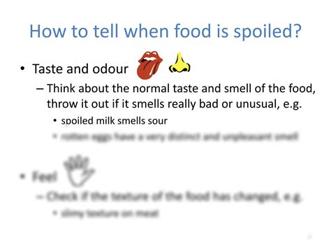 SOLUTION: Causes and effects of food spoilage - Studypool