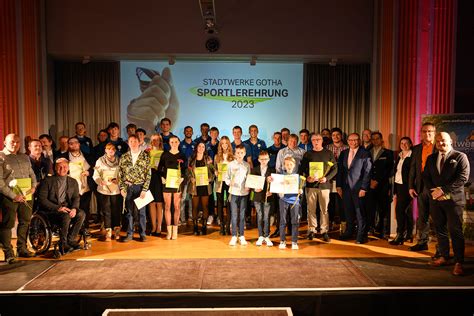 STADTWERKE Gotha Sportlerehrung War Eine Rundum Gelungene Veranstaltung