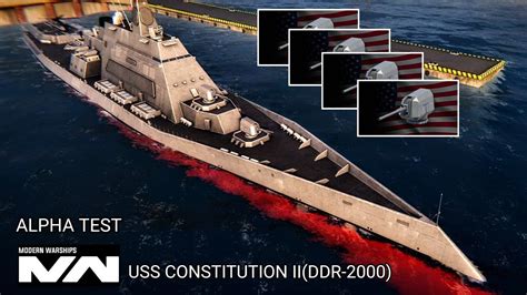 MODERN WARSHIPS USS CONSTITUTION II DDR 2000 New Ship Look Like