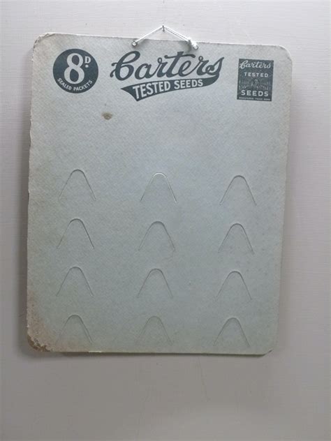 Carters Seeds Shop Display Card – Garden & Wood