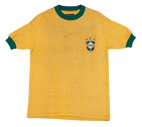 1971 Pele Brazil Game Worn Jersey