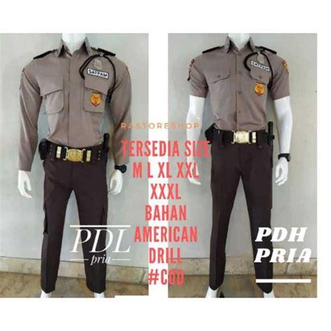 Seragam Pdl Pdh Security Seragam Pdh Pdl Satpam Terbaru Seragam