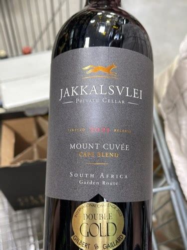 Jakkalsvlei Mount Cuv E Cape Blend Vivino Us