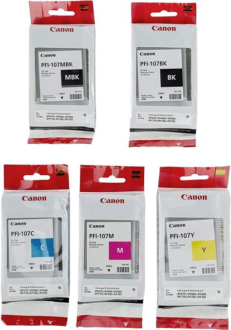 Canon Pfi Ml Ink Tank Complete Set For Ipf