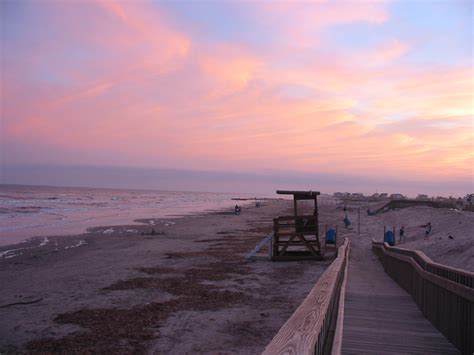 Filesunset At Galveston Island Beach Tx