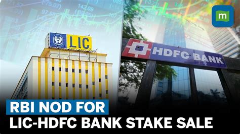 Rbi Allows Lic To Acquire 999 Stake In Hdfc Bank Bank Shares Trade