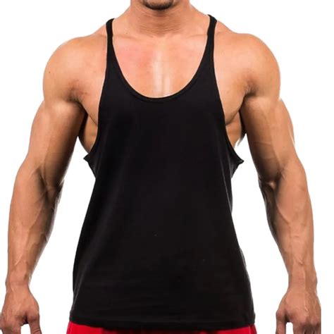 2017 New Men Tank Top Cotton Sleeveless Bodybuilding Tank Tops Fitness