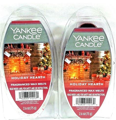 X Yankee Candle Fragranced Wax Cube Melts Holiday Hearth New Ebay