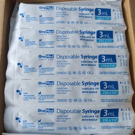 Jual Spuit Onemed Cc Ml Disposable Syringe Siring Alat Jarum Suntik