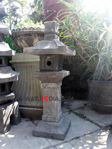 Lampu Taman Lampion Batu Candi Muntilan WATUPEDIA STONE ART