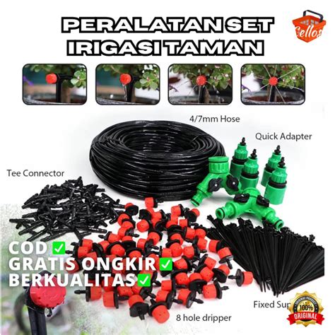 Jual Peralatan Set Irigasi Air Taman Garden Watering Kit Pengairan